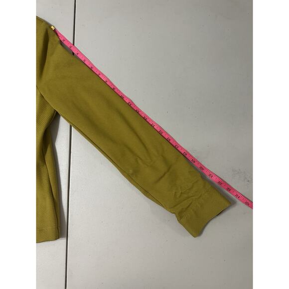 Cabi Cropped Jacket Size Sm Mustard Yellow Zip - Picture 6 of 10